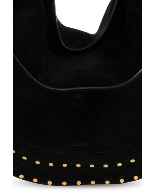 Isabel Marant Black Studded Shoulder Bag