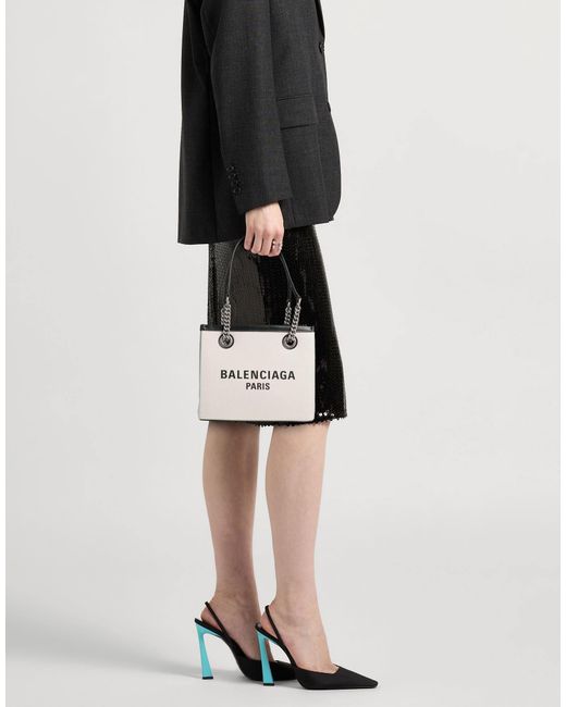 Balenciaga White Logo Handbag