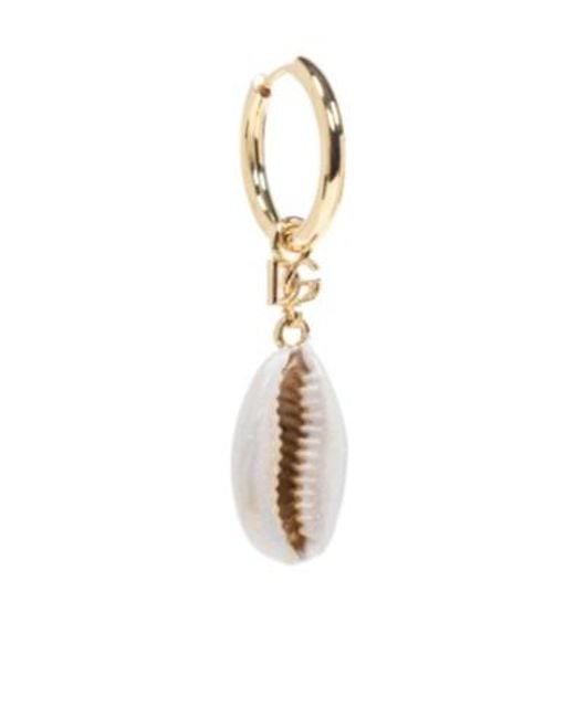 Dolce & Gabbana White Pendant Single Earring for men