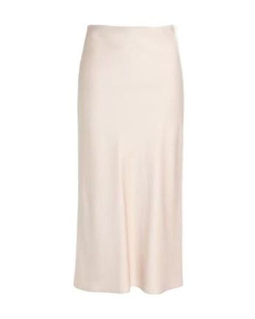 Brunello Cucinelli White Stylish Versatile Satin Skirt