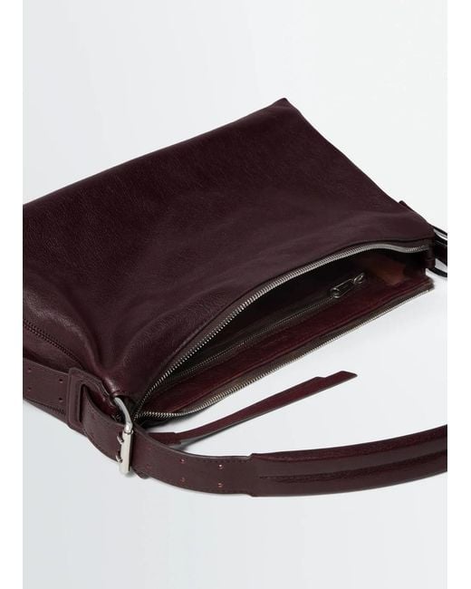 Lemaire Brown Belted Baguette Shoulder Bag