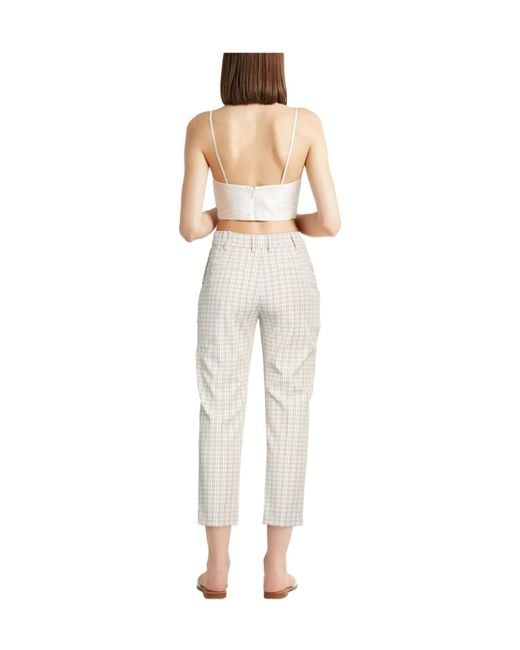 Tory Burch White Casual Trousers