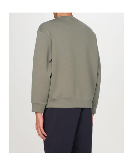Emporio Armani Gray Long-Sleeved Sweater for men