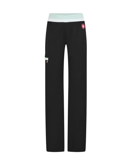 Casablanca Black Logo Patch Casual Pants