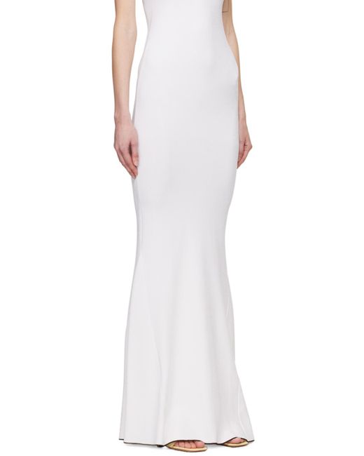 Jacquemus White Folded Mermaid Dress