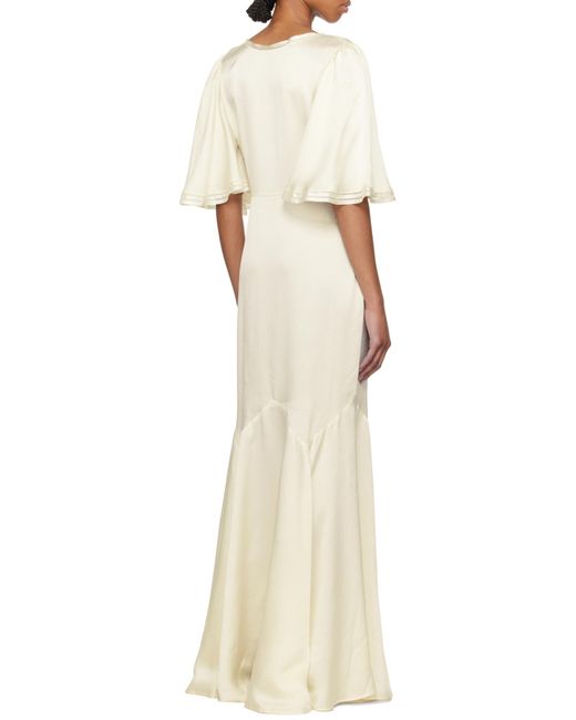 Bode Natural V-Neck Dress