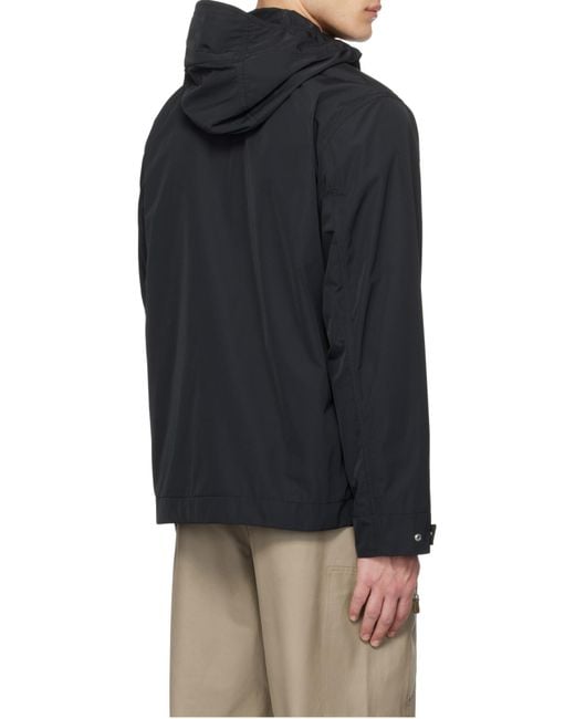 Stone Island Blue Compass-Badge Hooded Jacket for men