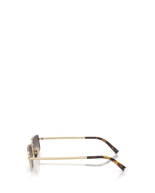 Prada White Eyewear Rectangular Frame Sunglasses