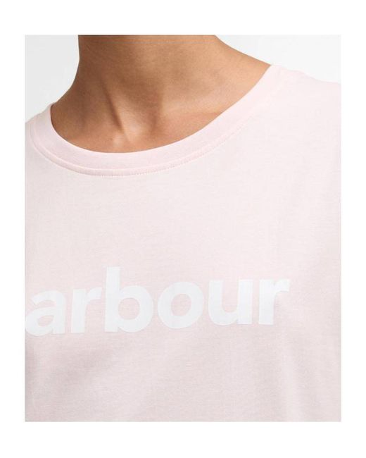 Barbour Pink Hartland T-Shirt