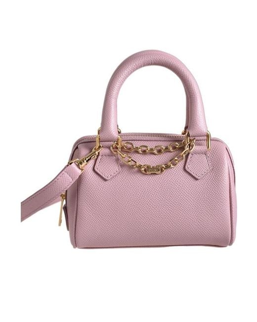 Céline Pink Logo Logo Shoulder Bag