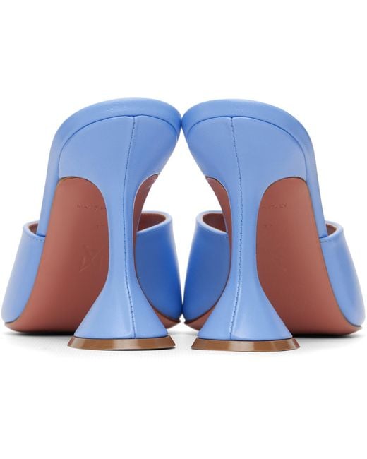 AMINA MUADDI Blue Lupita 95 High-Heeled Sandals