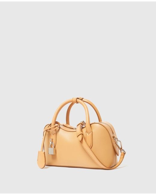 Stella McCartney Metallic Double-Handled Crossbody Bag