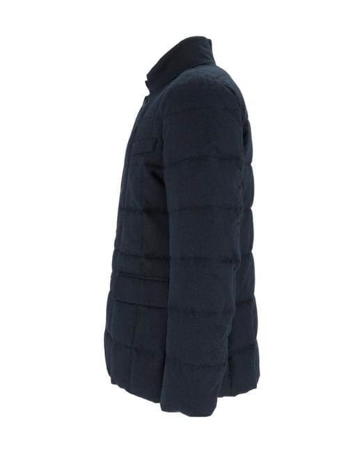 Fay Blue Long-Sleeved Down Jacket for men