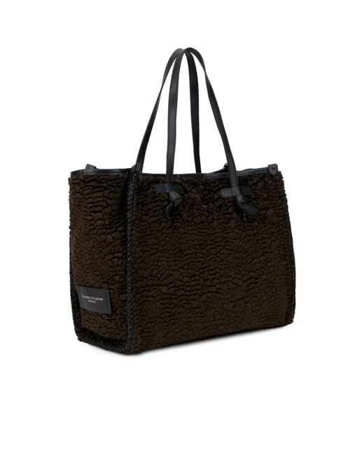 Gianni Chiarini Black Double-Handle Tote Bag