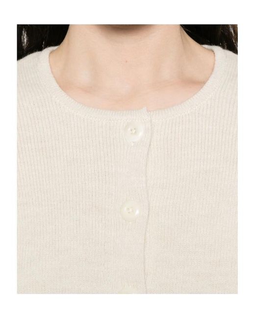 Lemaire White Button-Front Cardigan