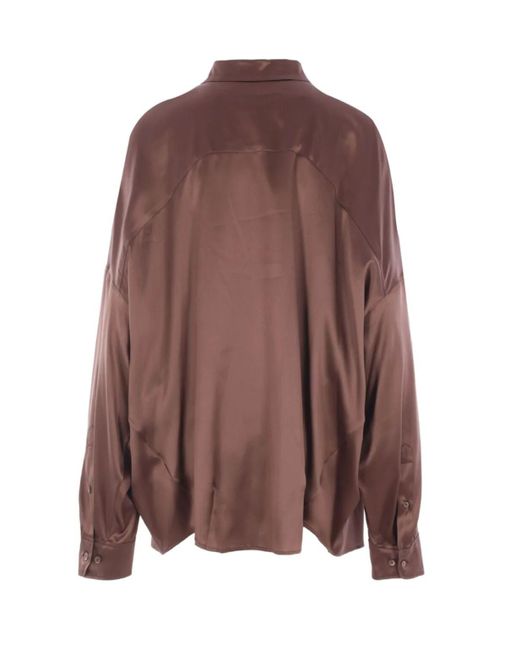 Dries Van Noten Brown Long Sleeve Shirt