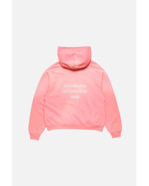 Acne Pink Long-Sleeved Sweatshirt for men