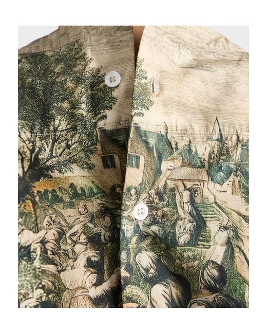 Prada Gray Printed Cotton Shirt for men