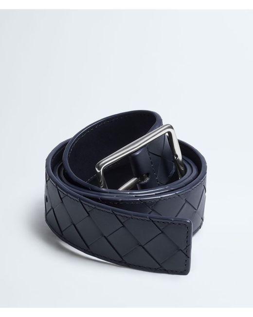 Bottega Veneta Blue Reverso Belt for men