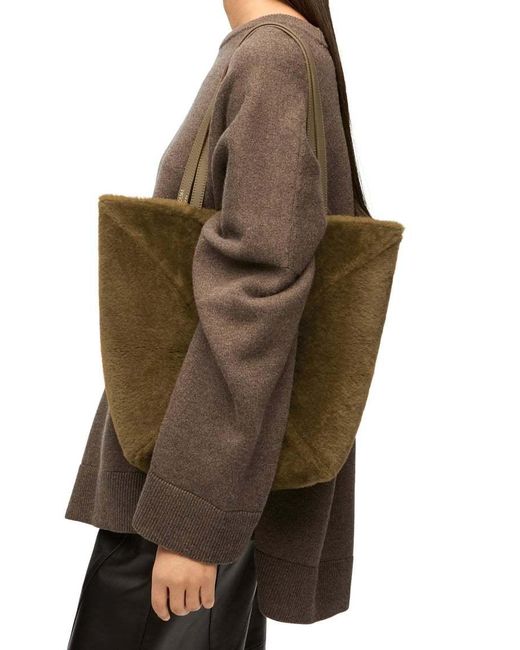 Loewe Natural Puzzle Fold Medium Tote Bag