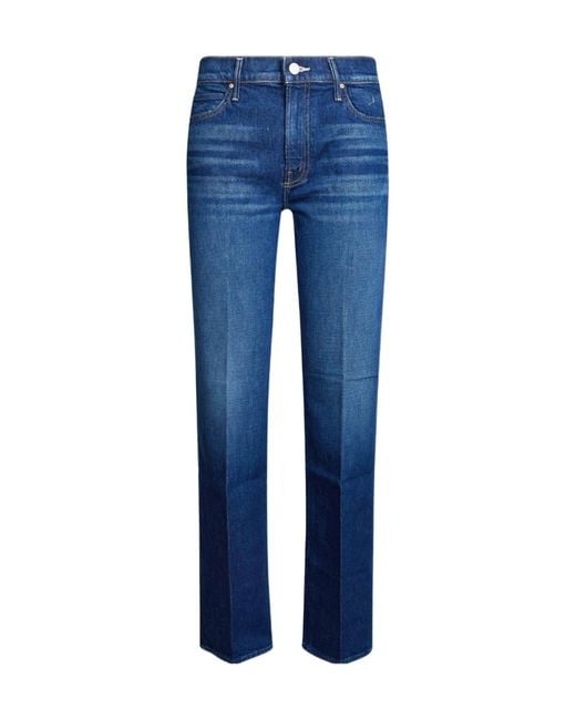 Mother Blue The Kick It High-Waisted Jeans