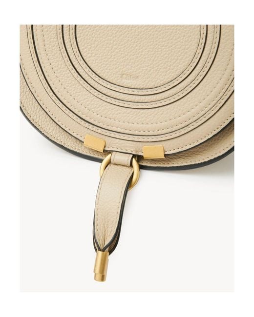 Chloé Natural Small Marcie Saddle Bag