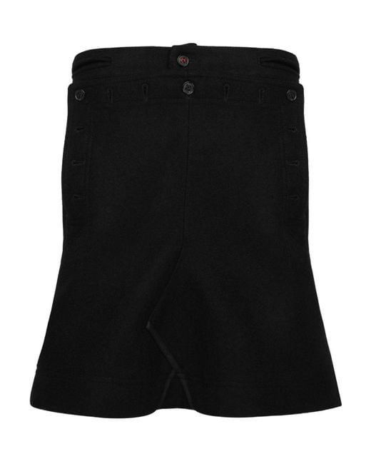 Maison Margiela Black Wool Bodice