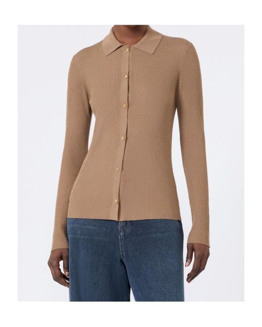 Max Mara Brown Smmlimone Button-Up Cardigan