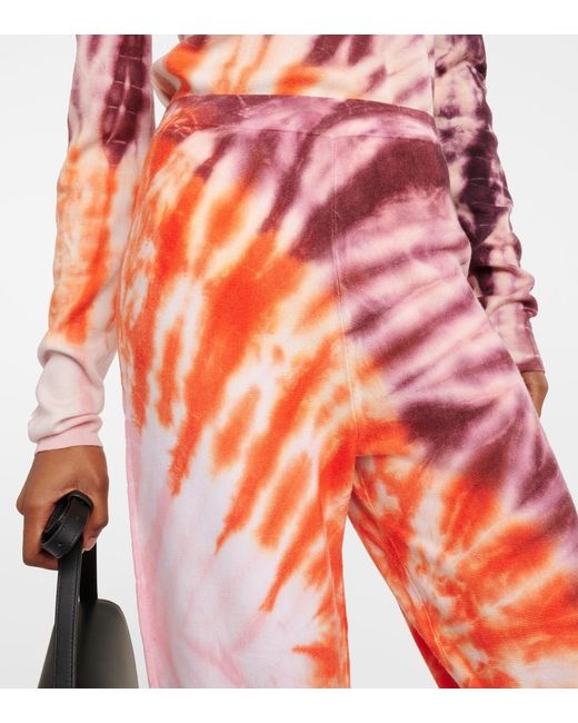 Gabriela Hearst Red Tie-Dye Casual Pants