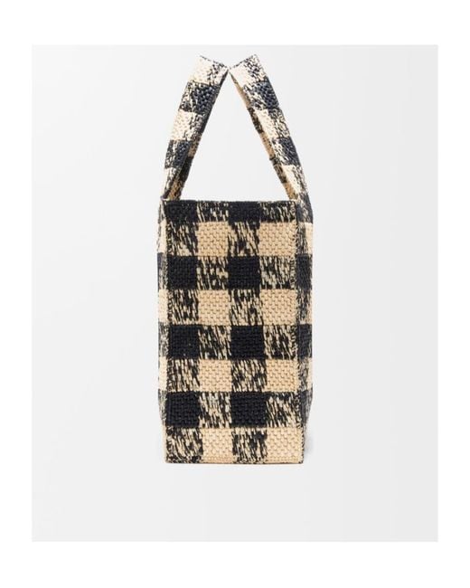 Loewe Multicolor Checked Tote Bag