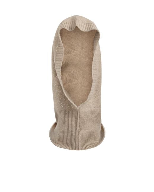 Max Mara Natural Solid Color Knitted Hat