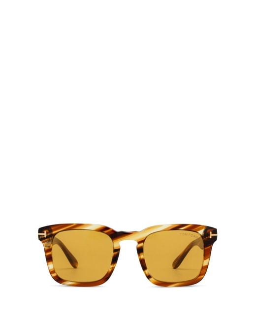 Tom Ford Metallic Dax Square Frame Sunglasses for men