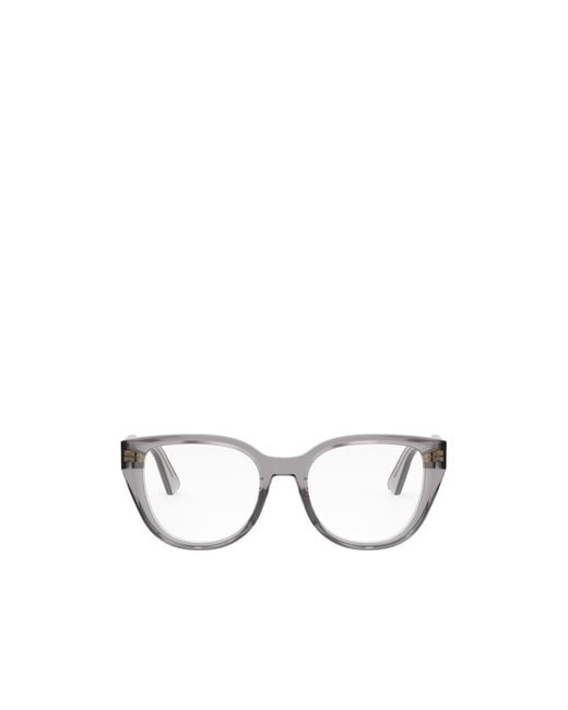 Dior Metallic Eyewear Cat-Eye Frame Glasses