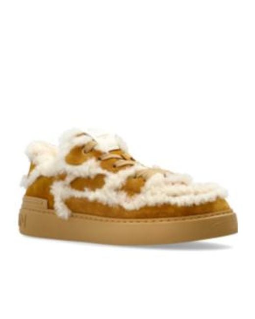 Balmain Multicolor Shearling Platform Sports Shoes