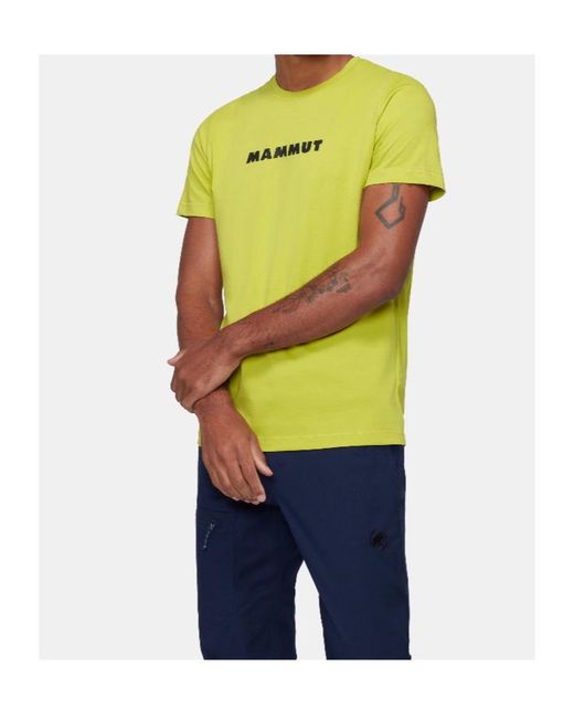 Mammut Yellow Core T-Shirt Logo for men
