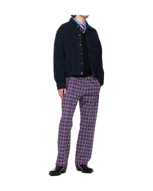 Needles Blue Darts Bottom Collared Casual Jacket for men