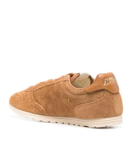 Autry Brown Windspin Low Sneakers for men