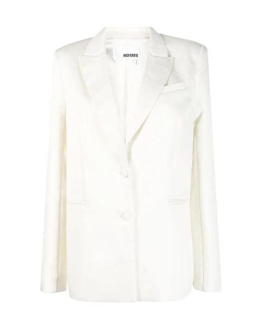 ROTATE BIRGER CHRISTENSEN White Logo Suit Jacket