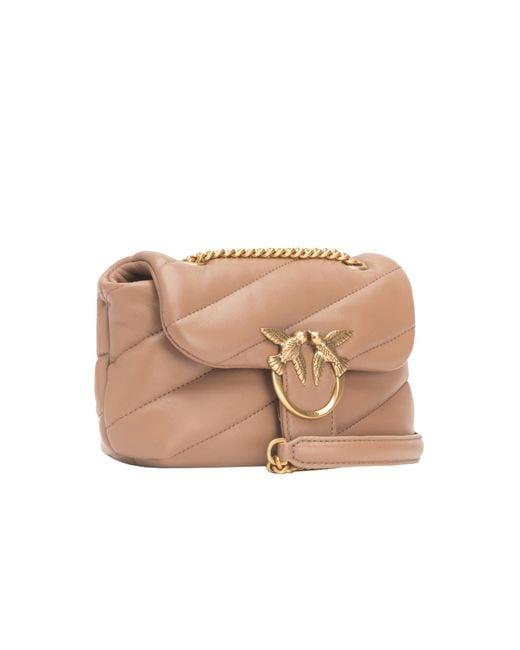 Pinko Pink Love Baby Puff Quilted Crossbody Bag