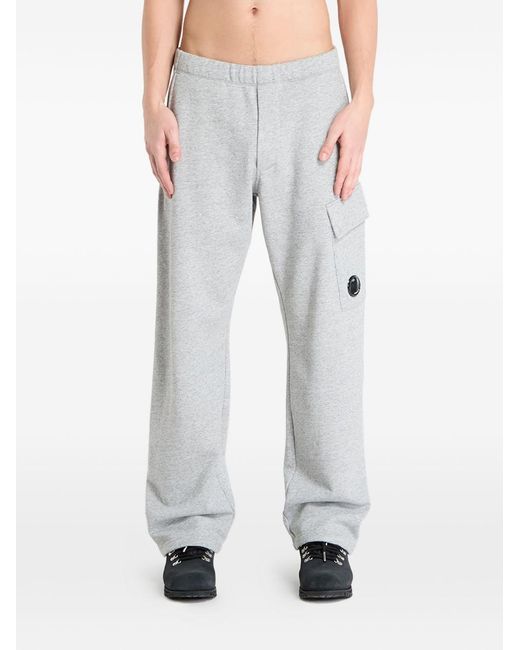 C P Company Gray Elastic Waist Casual Pants for men