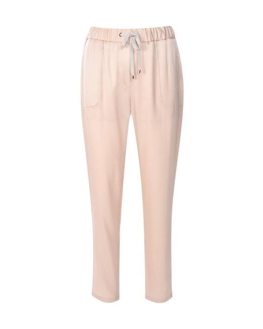 Lorena Antoniazzi Pink Straight-Leg Track Pants