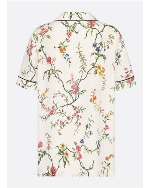 Dior White Printed Shirt