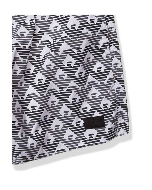 EA7 Blue Logo Details Swimming Trunks for men