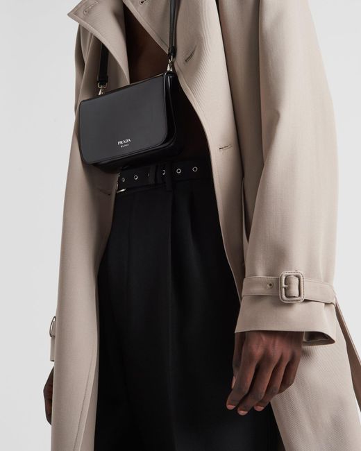 Prada Natural Belted Button-Up Coat for men