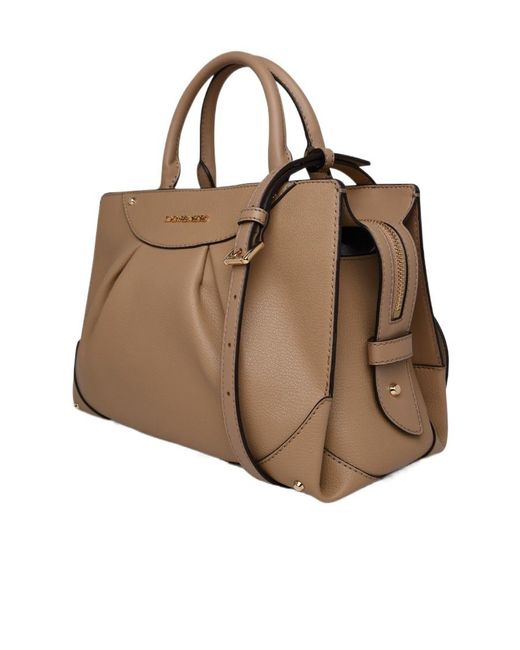 Michael Kors Brown Medium Enzo Leather Shoulder Bag