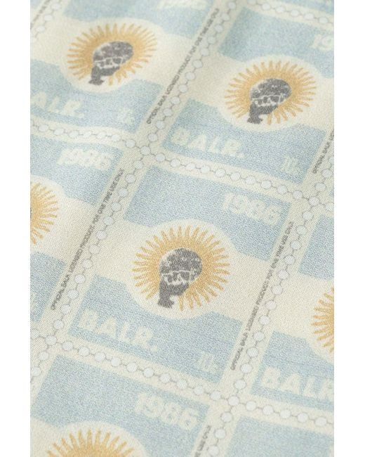 BALR Blue Elastic Waist Shorts for men