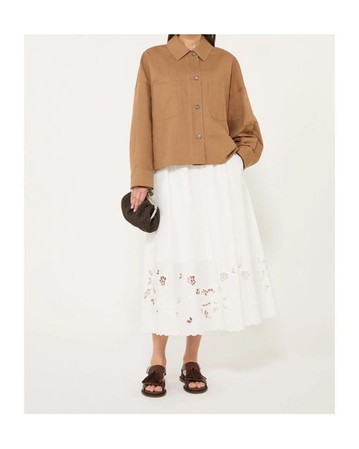Weekend by Maxmara Natural Vettura Boxy Shirt Jacket