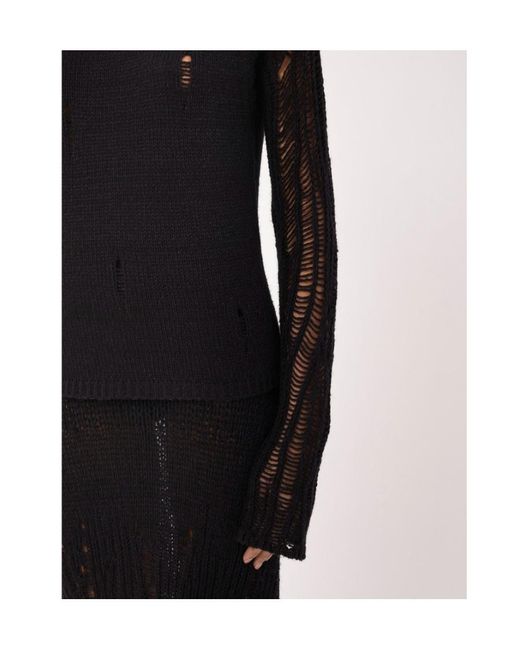 Chloé Black Chloé Fitted Mock-Neck Sweater
