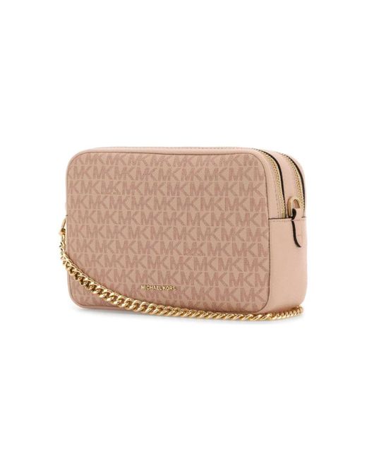 MICHAEL Michael Kors Natural Bryant Medium Signature Logo Camera Crossbody Bag