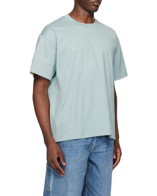 Bottega Veneta Blue Short Sleeved Crewneck T-Shirt for men